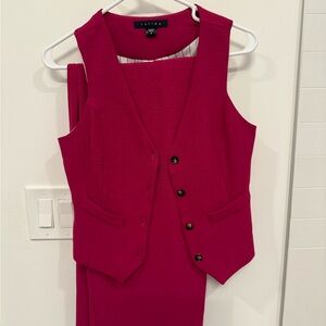 Tuffen Fuchsia Vest & Pants Set Size S